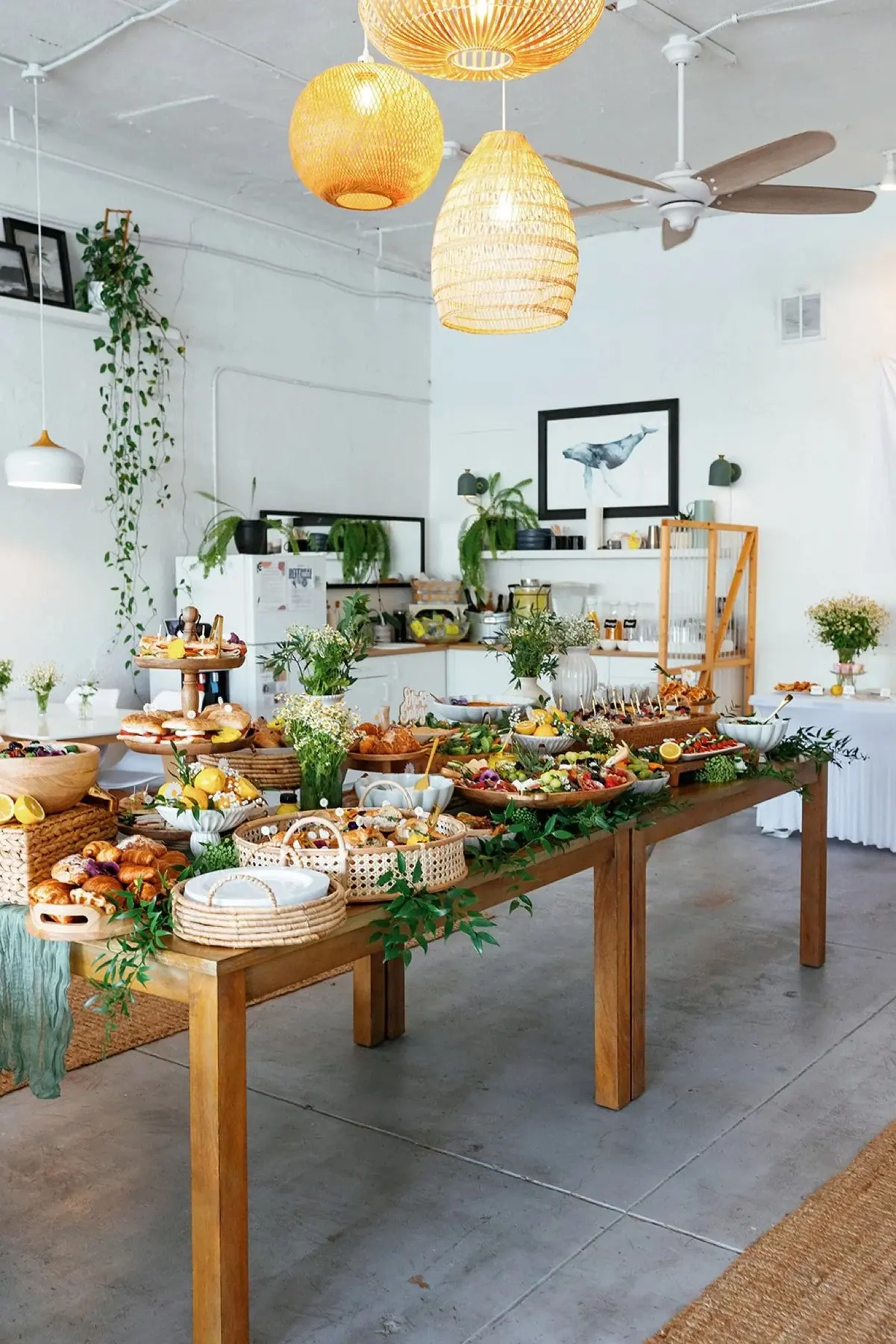 A styled baby shower inside the venue